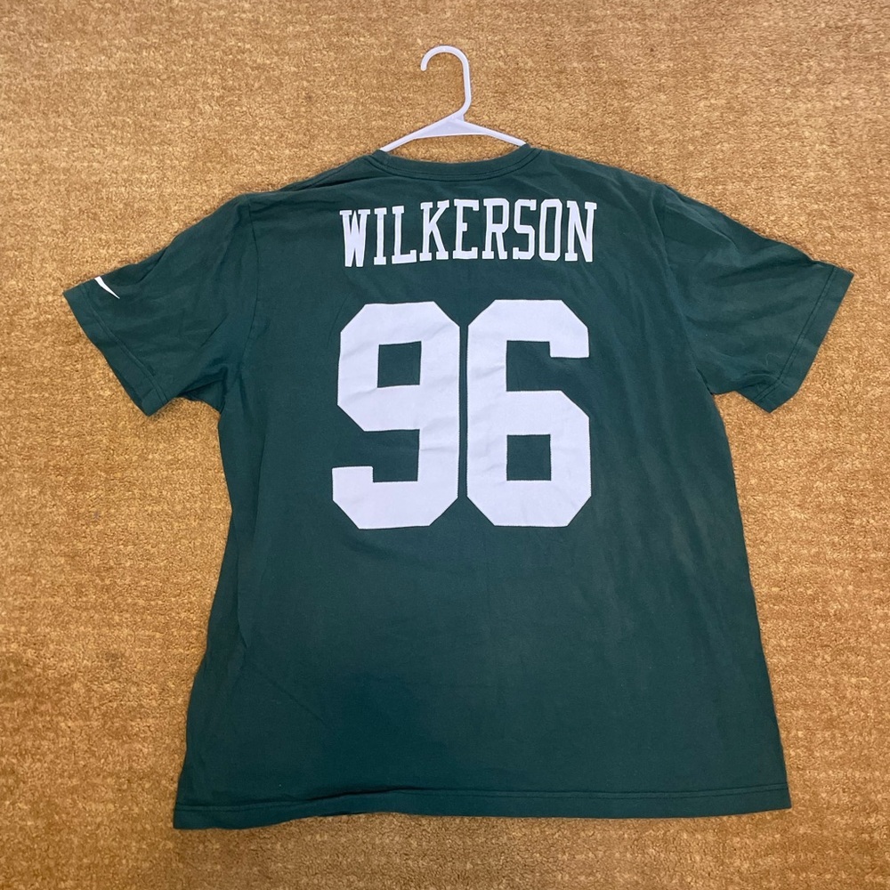 Nike New York Jets #96 Wilkerson Green Tshirt Men’s Size XL - Picture 4 of 4